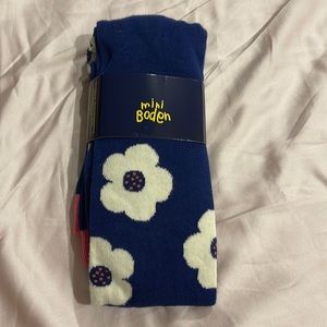 Girls mini Boden flower tights